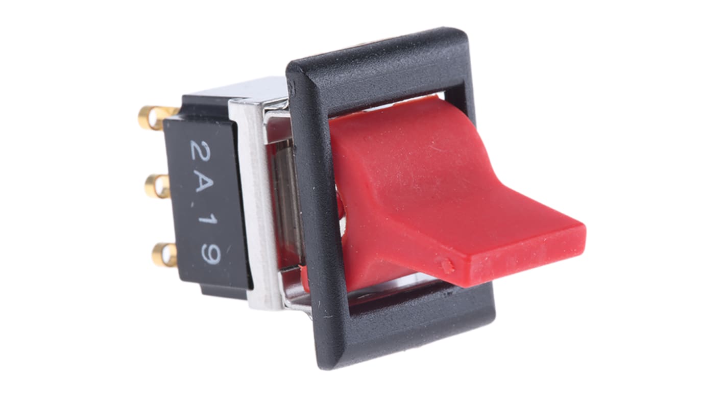 TE Connectivity DPDT, Latching Rocker Switch Panel Mount