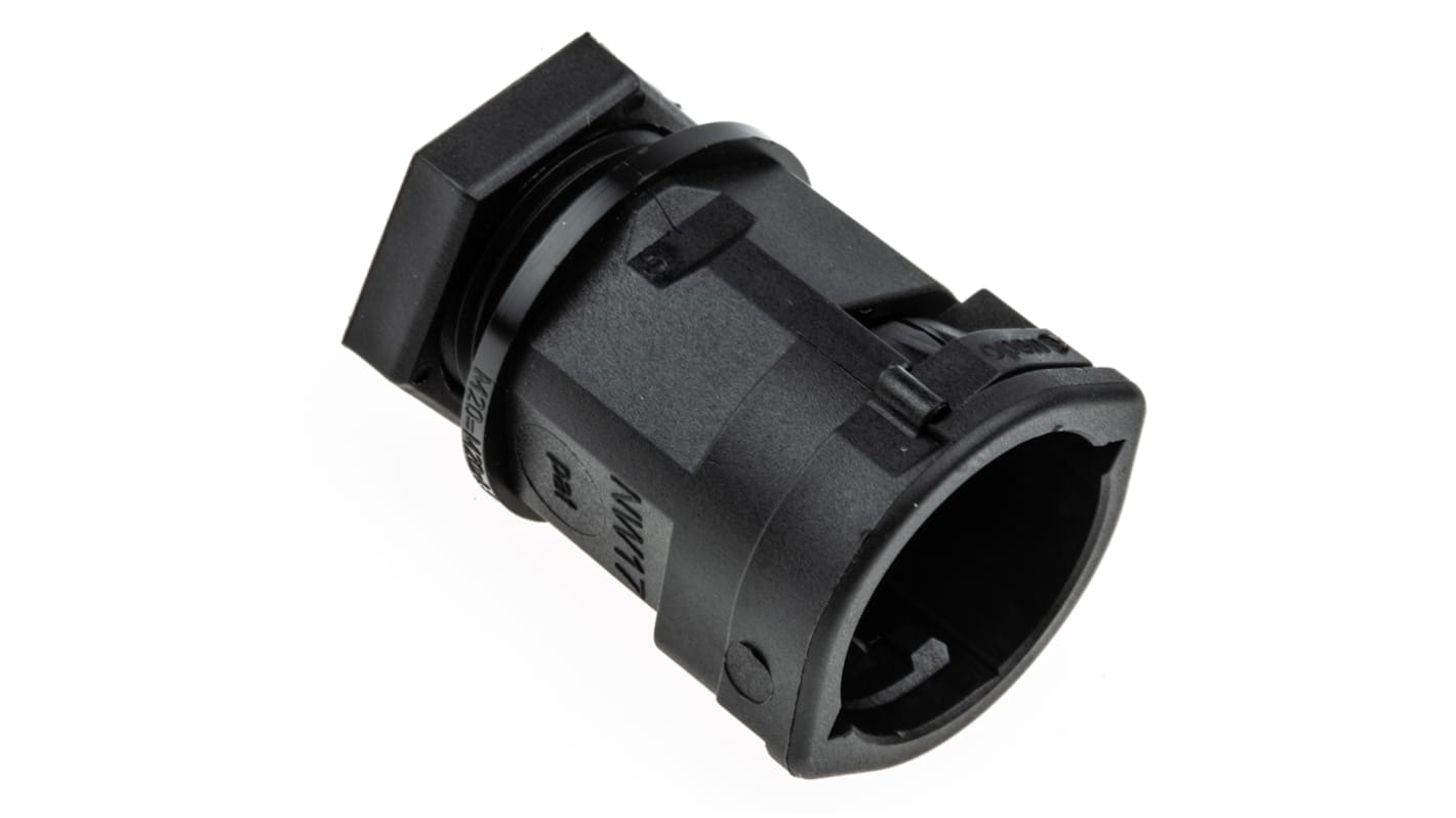 Raccordo per cavi PMA ALND-M207 in PA 6 Nero, Nero, filetto M20, 20mm, protezione IP66