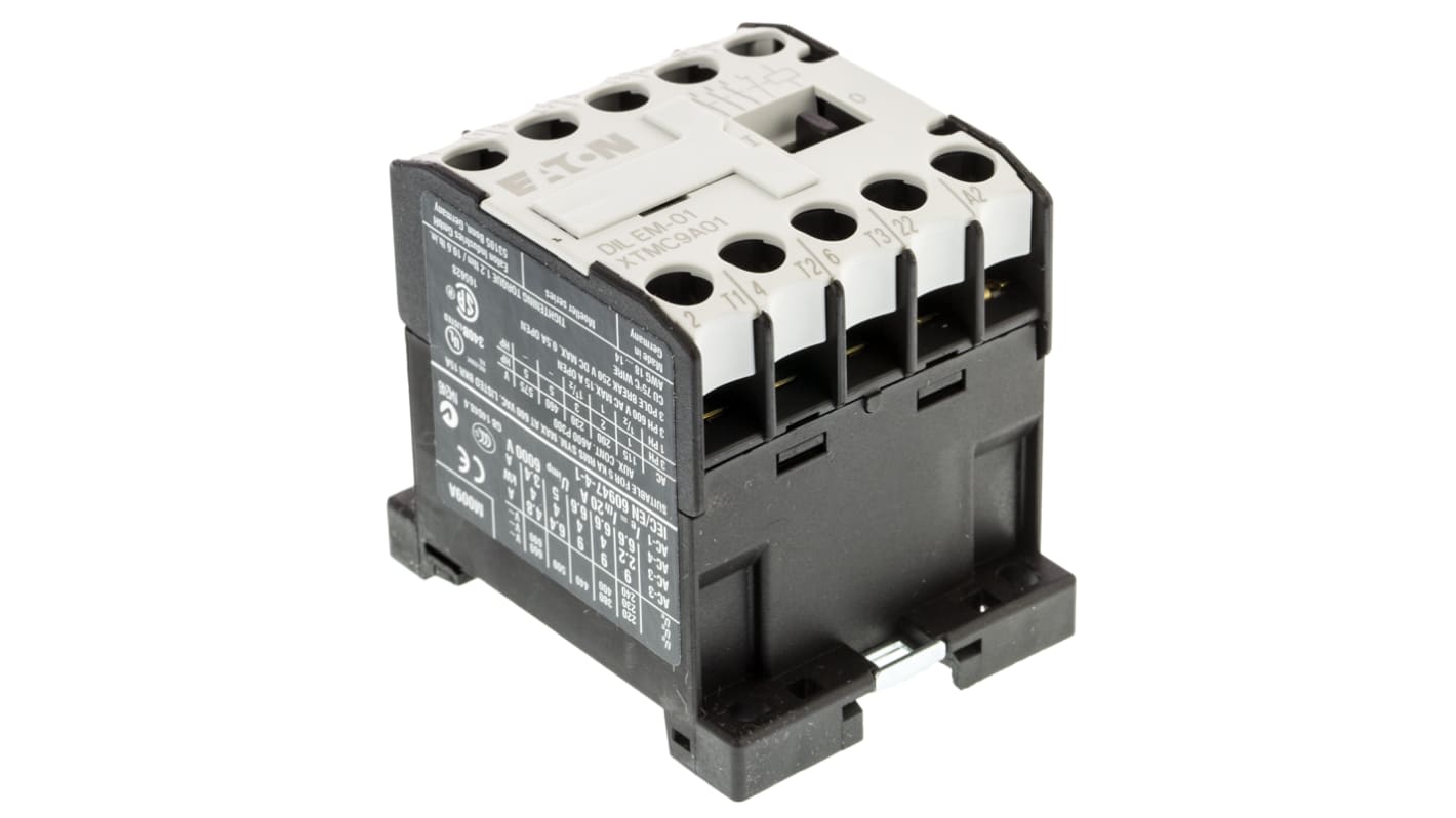 Eaton xStart DILEM Contactor, 230 V ac Coil, 3-Pole, 9 A, 3NO, 400 V ac