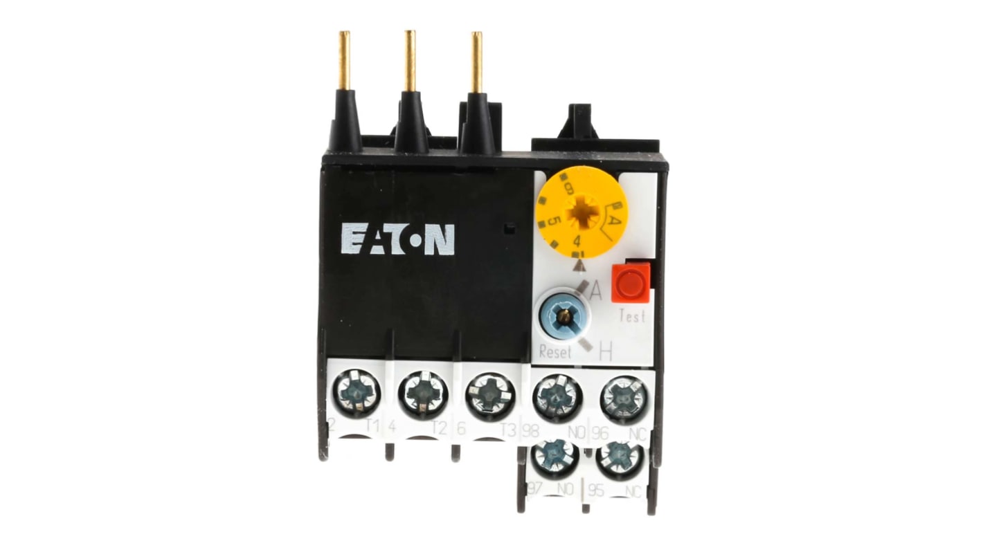 Eaton ZE Overload Relay 1NO + 1NC, 4 → 6 A F.L.C, 6 A Contact Rating, 6 W, 600 V ac