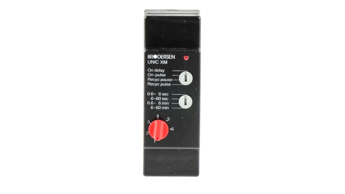 Brodersen Systems XM-S1 Series Plug In Timer Relay, 10.5 → 265V ac/dc, 1-Contact, 0.6 → 60min, SPDT