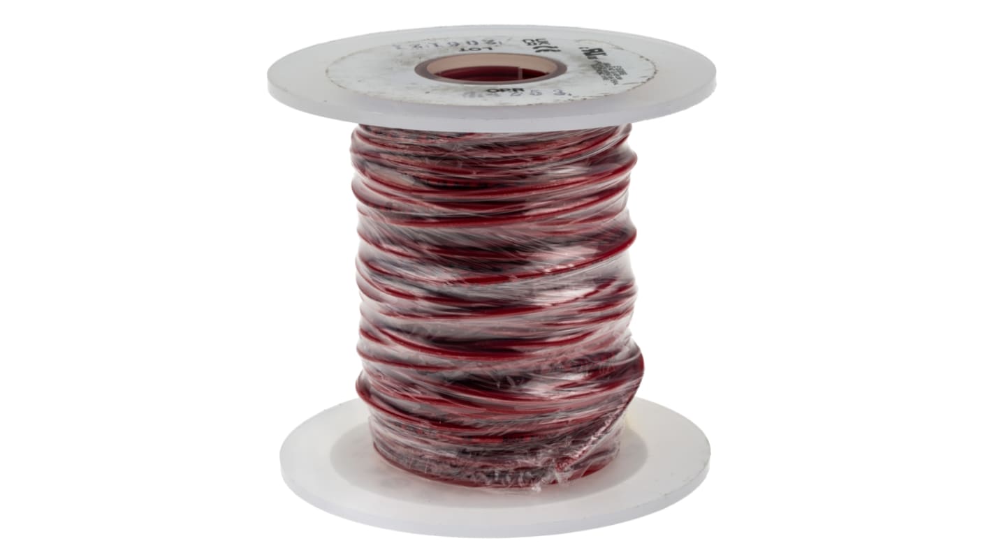 Przewód montażowy 0,75 mm² Czerwony Alpha Wire PVC 18 AWG 300 V dł. 30m 16/0,25 mm +105°C Lista UL