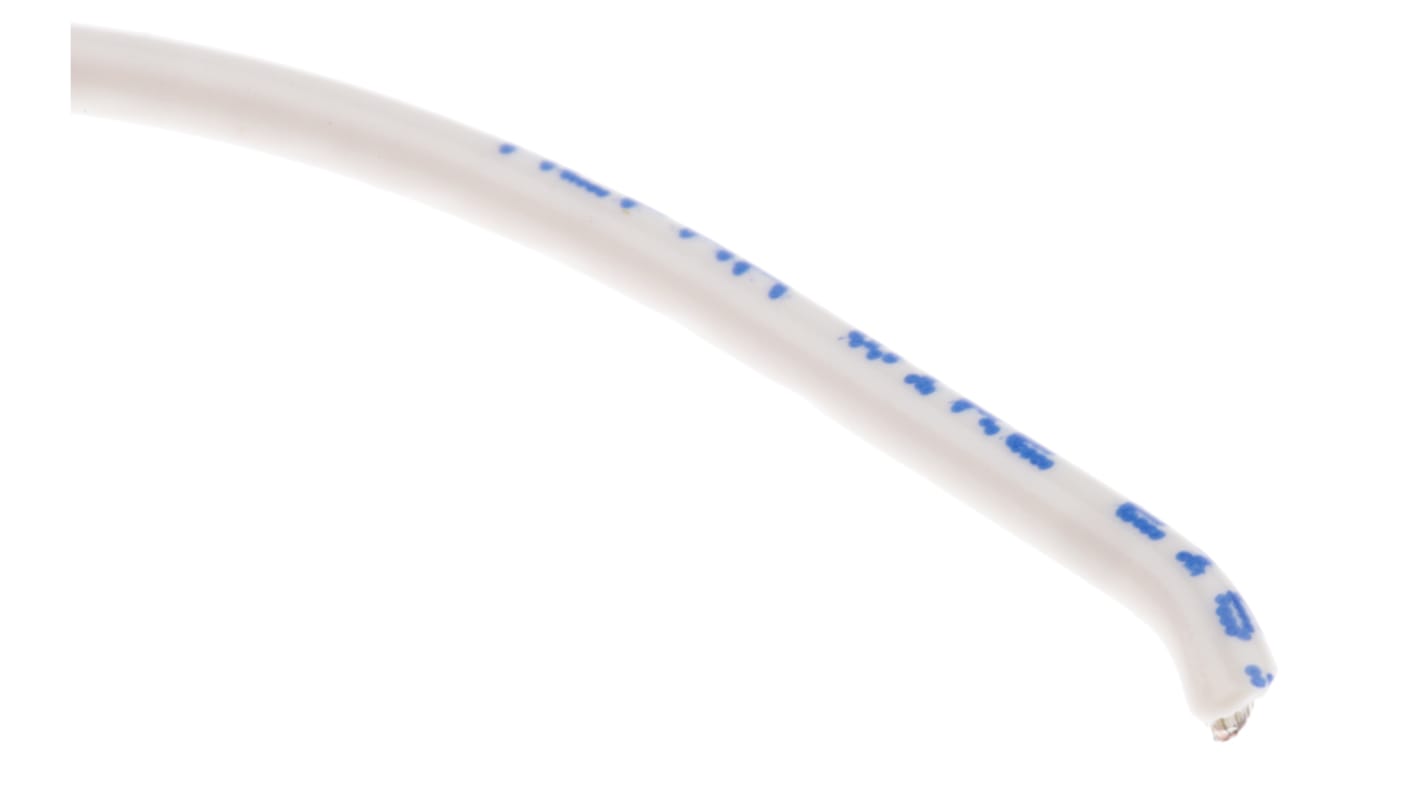 Cable de conexión Alpha Wire 3053 WH005, área transversal 0,52 mm² Filamentos del Núcleo 10 / 0,25 mm Blanco, 300 V,