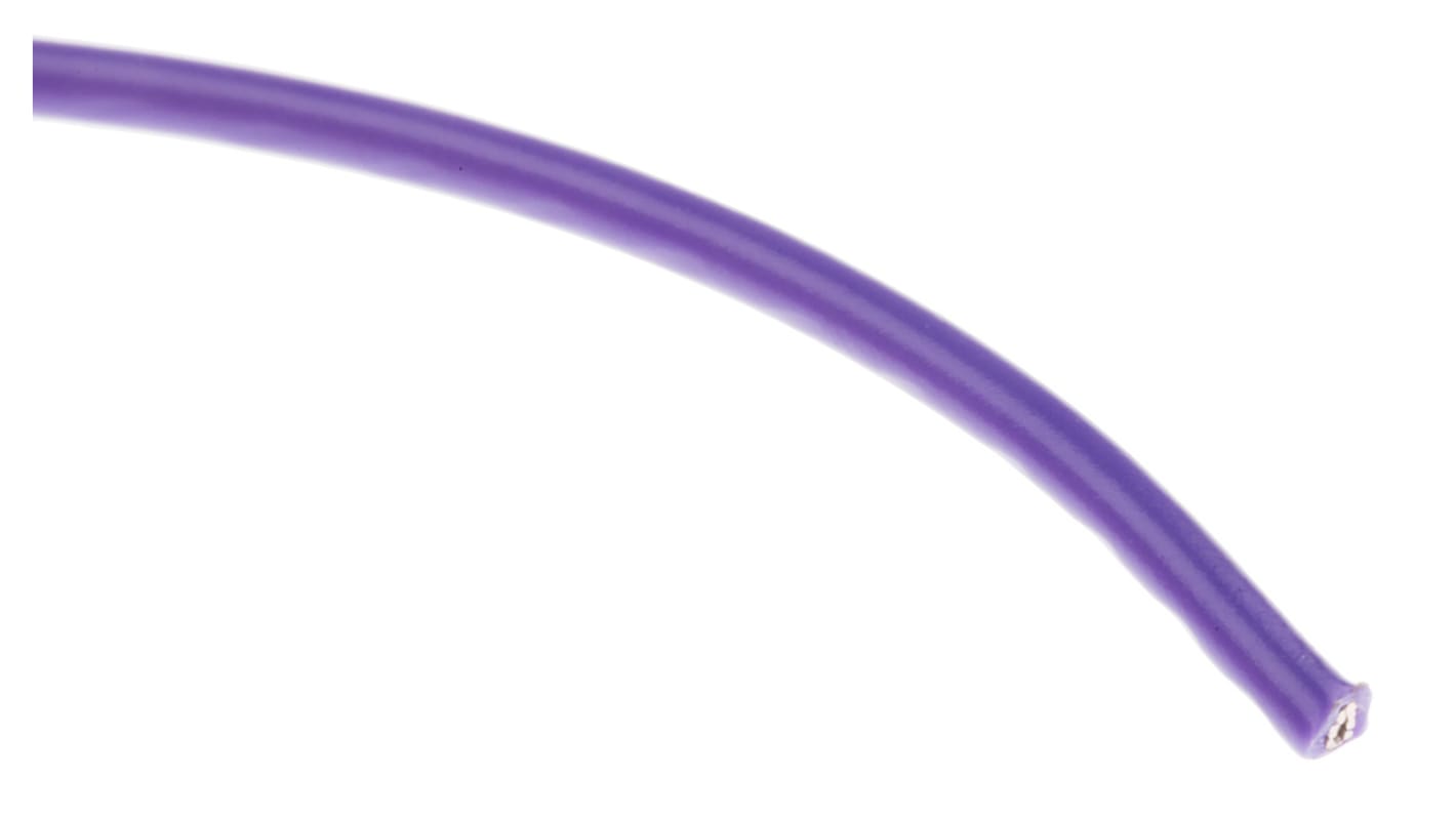 Fils de câblage Alpha Wire UL1007, 0,52 mm², Violet, 20 AWG, 30m, 300 V