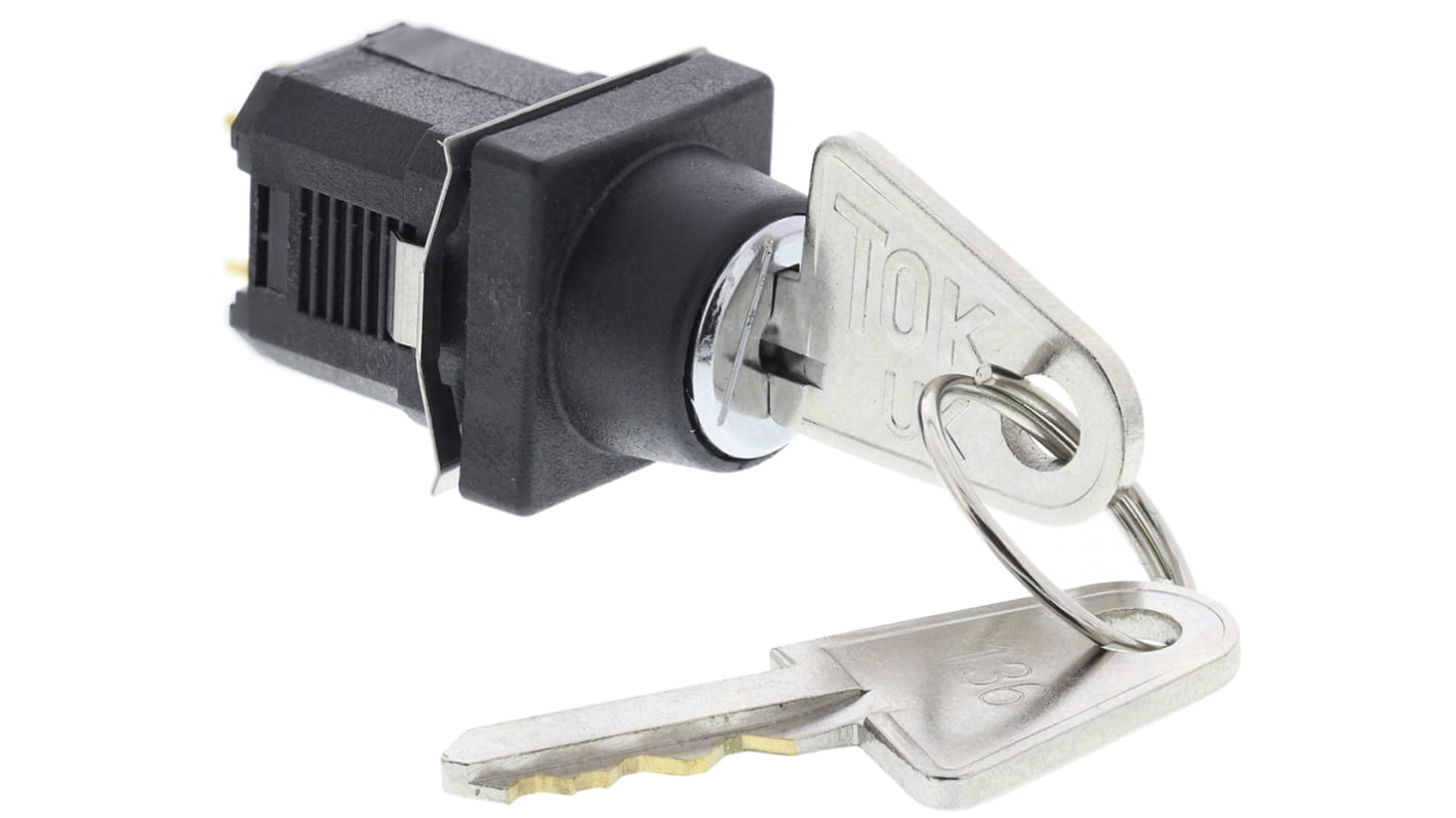 Key Switch, 100 mA @ 30 V dc 3-Way