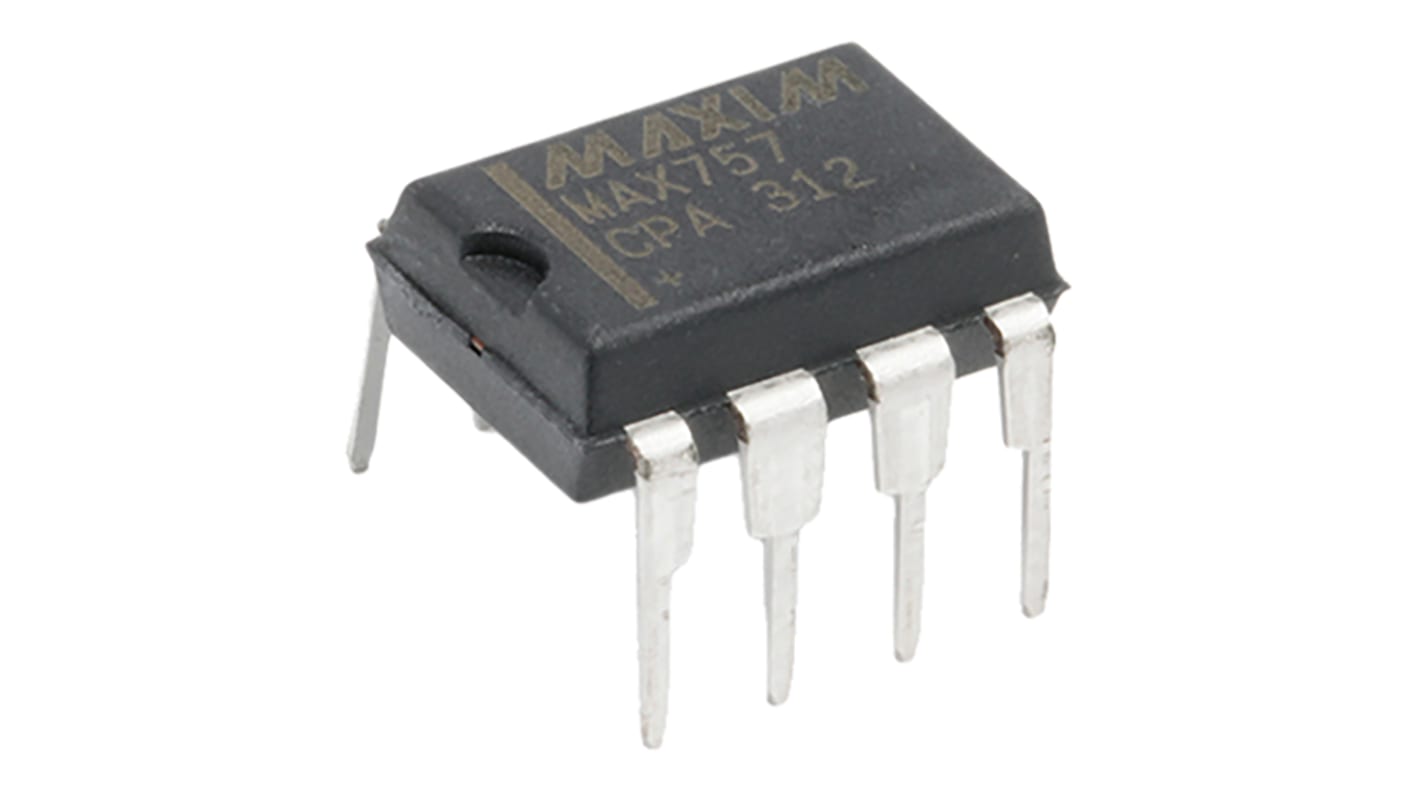 Maxim Integrated MAX757CPA+, Boost Converter, Step Up Adjustable/Fixed, 500 kHz 8-Pin, PDIP