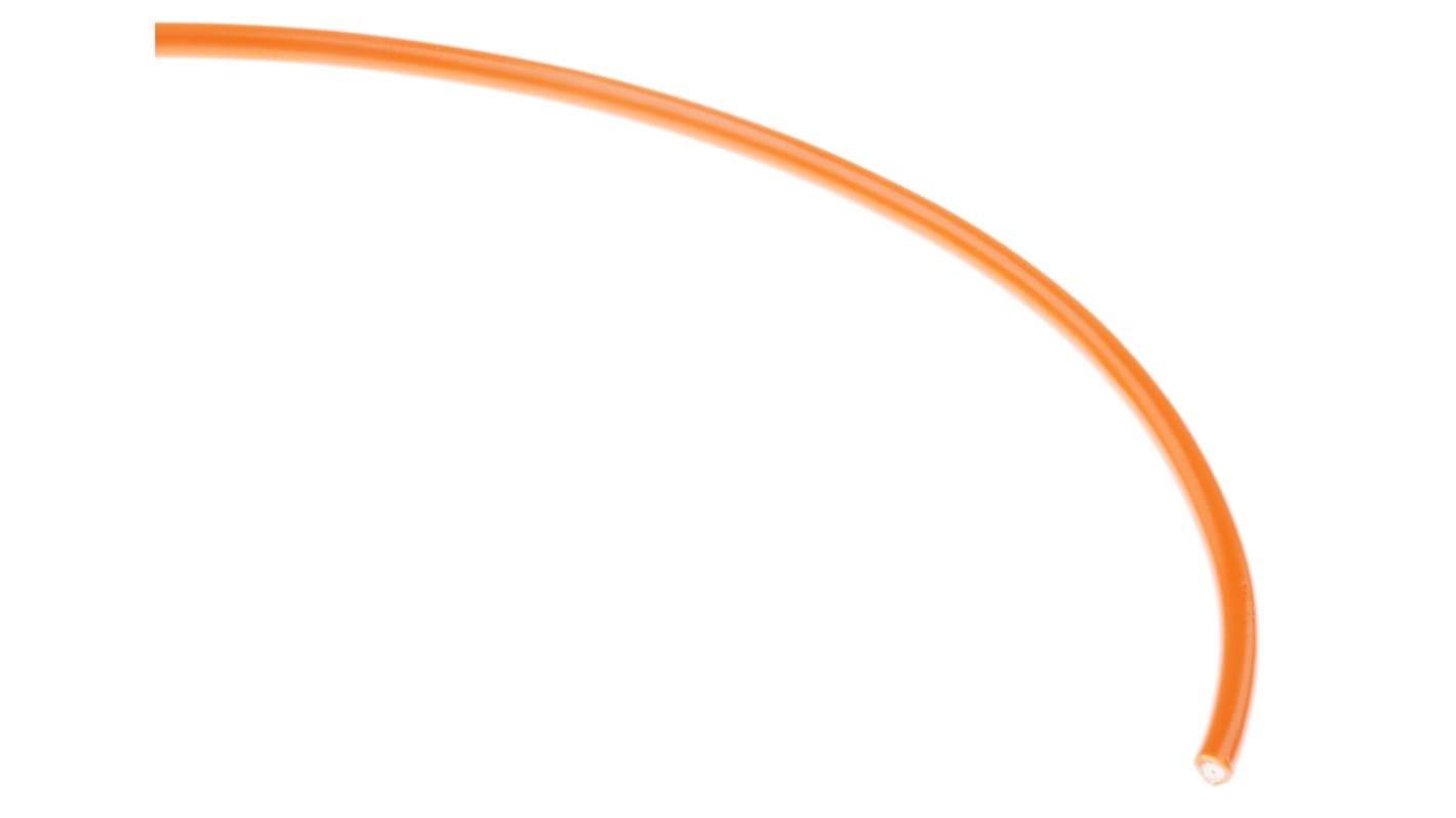 Alpha Wire Orange 1.3 mm² Hook Up Wire, 16 AWG, 26/0.25 mm, 30m, PVC Insulation