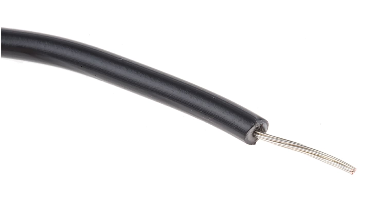 Cavo di collegamento apparecchiature Alpha Wire, 0,2 mm², 24 AWG, 600 V, 30m, Nero, UL1015