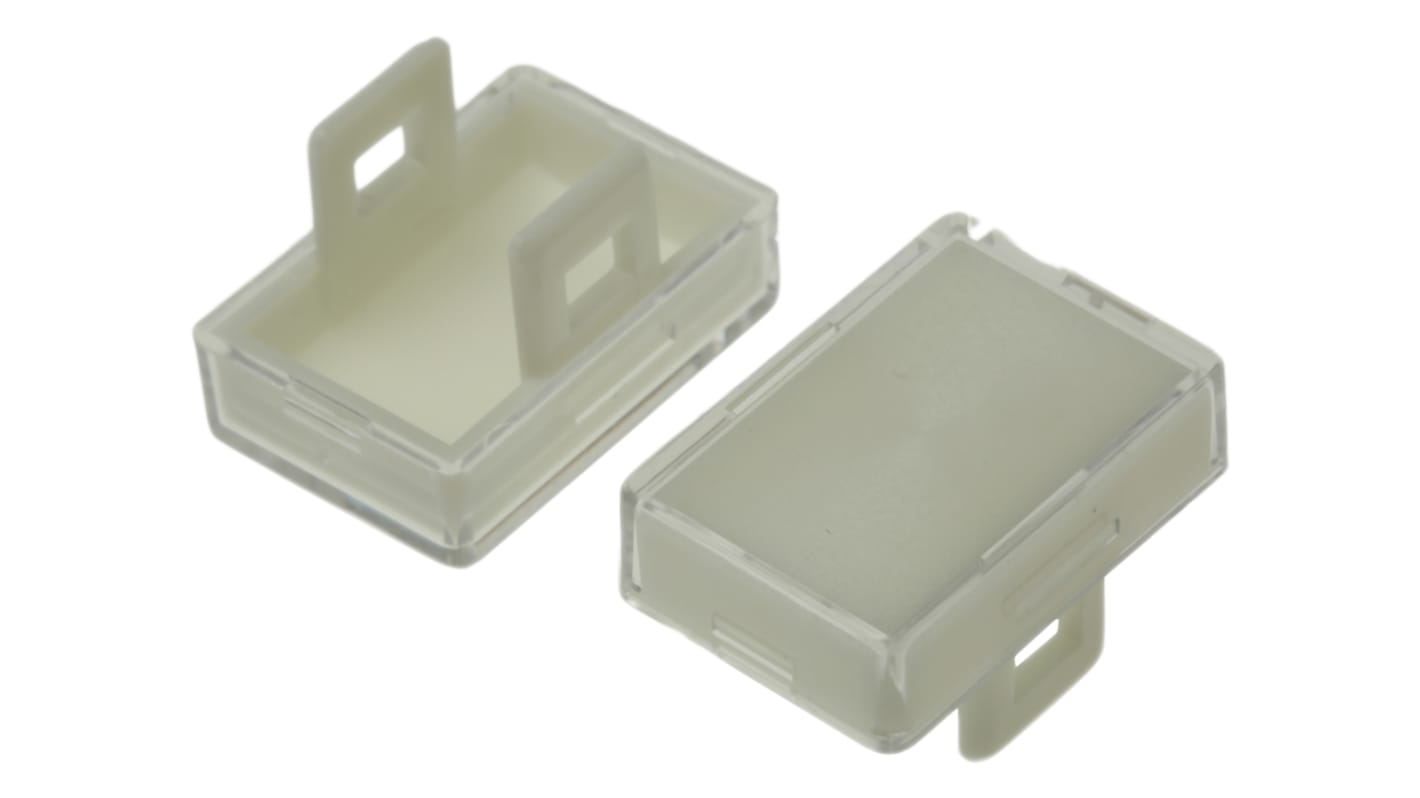 Embellecedor para botón pulsador Blanco Rectangular