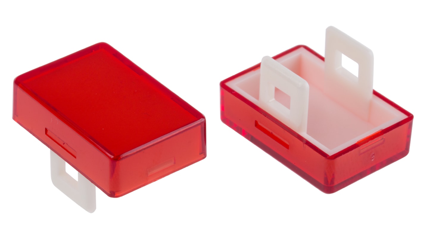 Rectangular red lens for 16mm switch