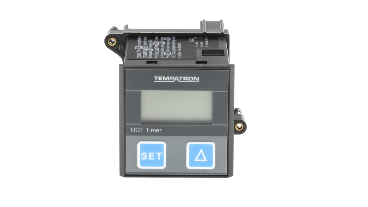 Timer Relay Wciskane 18 → 264 V ac, 18 → 300V dc SP-NO/NC 1-stykowy Tempatron SPDT 0.01 → 99.9