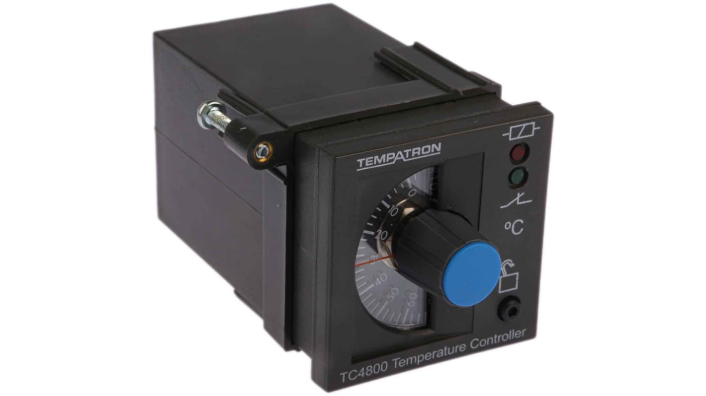 Tempatron 1/16 DIN On/Off Temperature Controller, 48 x 48mm Relay, 110 → 240 V ac Supply Voltage