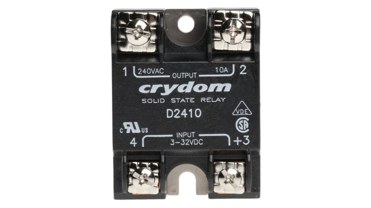 Sensata Crydom Solid State Relay, 10 A rms Load, Surface Mount, 280 V rms Load, 32 V Control