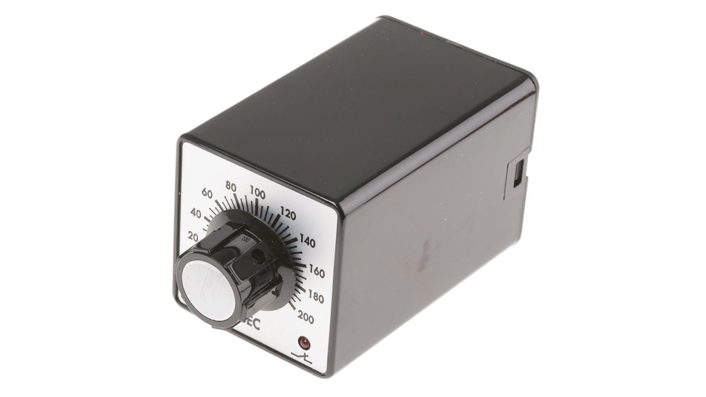 Timer Relay Wciskane 24V dc DPDT 2-stykowy Tempatron DPDT 5 → 200s jednofunkcyjny