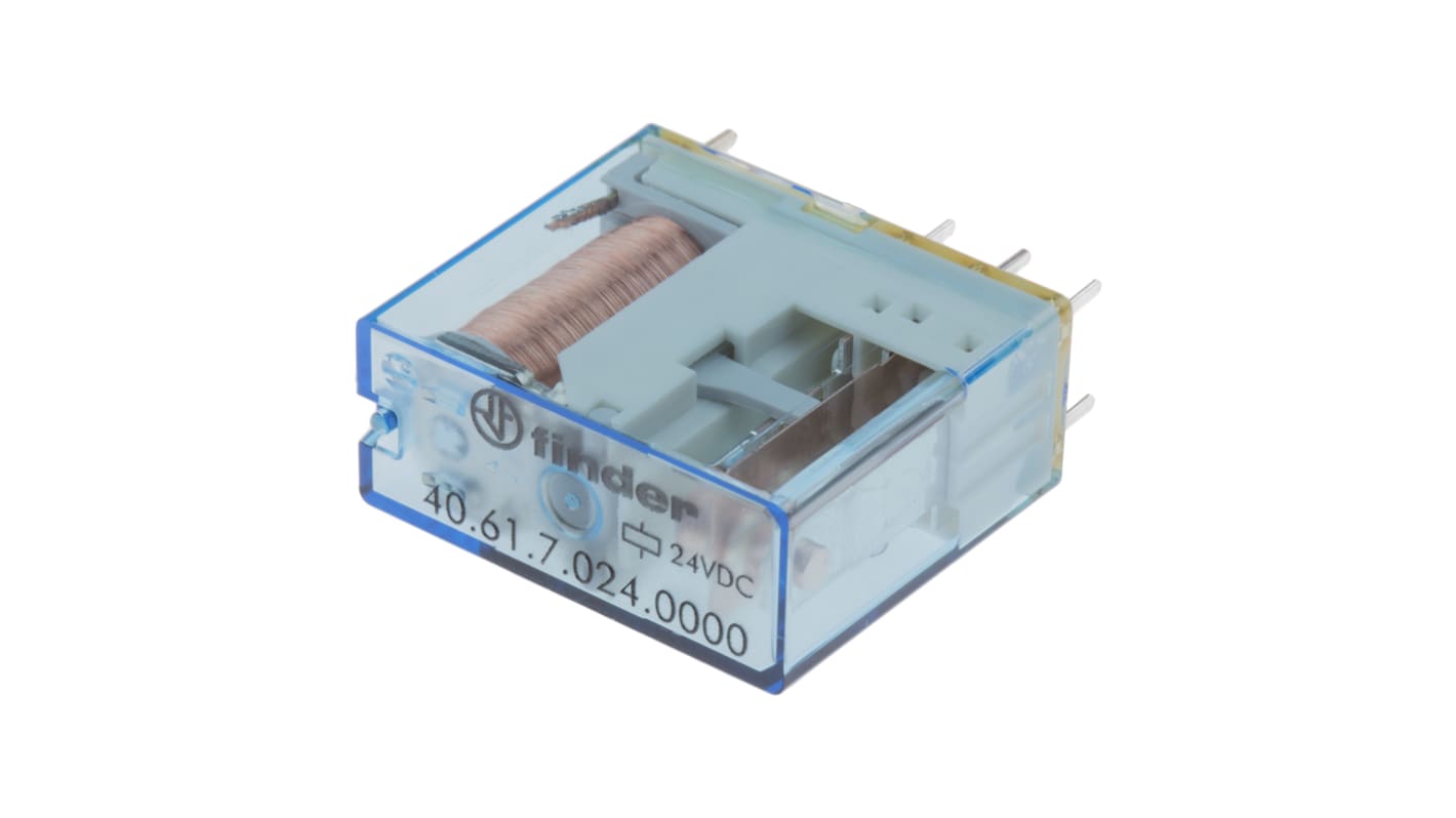 Táprelé SPDT Nyomtatott áramkörre szerelhető, 24V dc 40系列