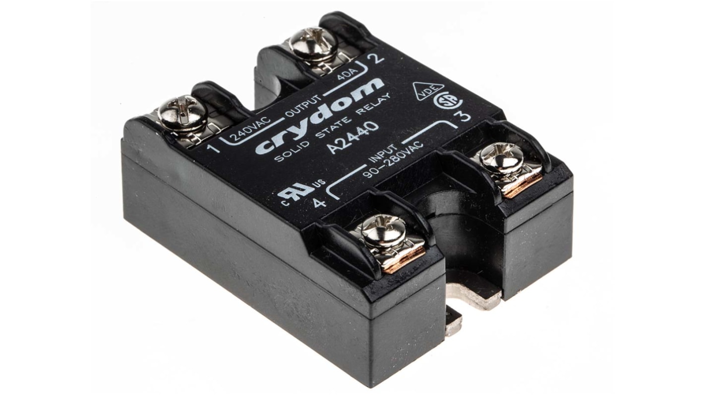 Sensata Crydom Series 1 Series Solid State Relay, 40 A rms Load, Surface Mount, 280 V rms Load, 280 V rms Control