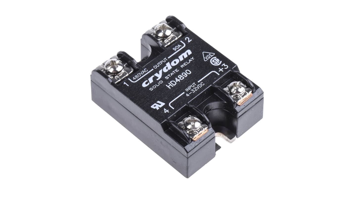 Sensata / Crydom HD Series Series Solid State Relay, 90 A Load, Panel Mount, 530 V Load, 32 V Control