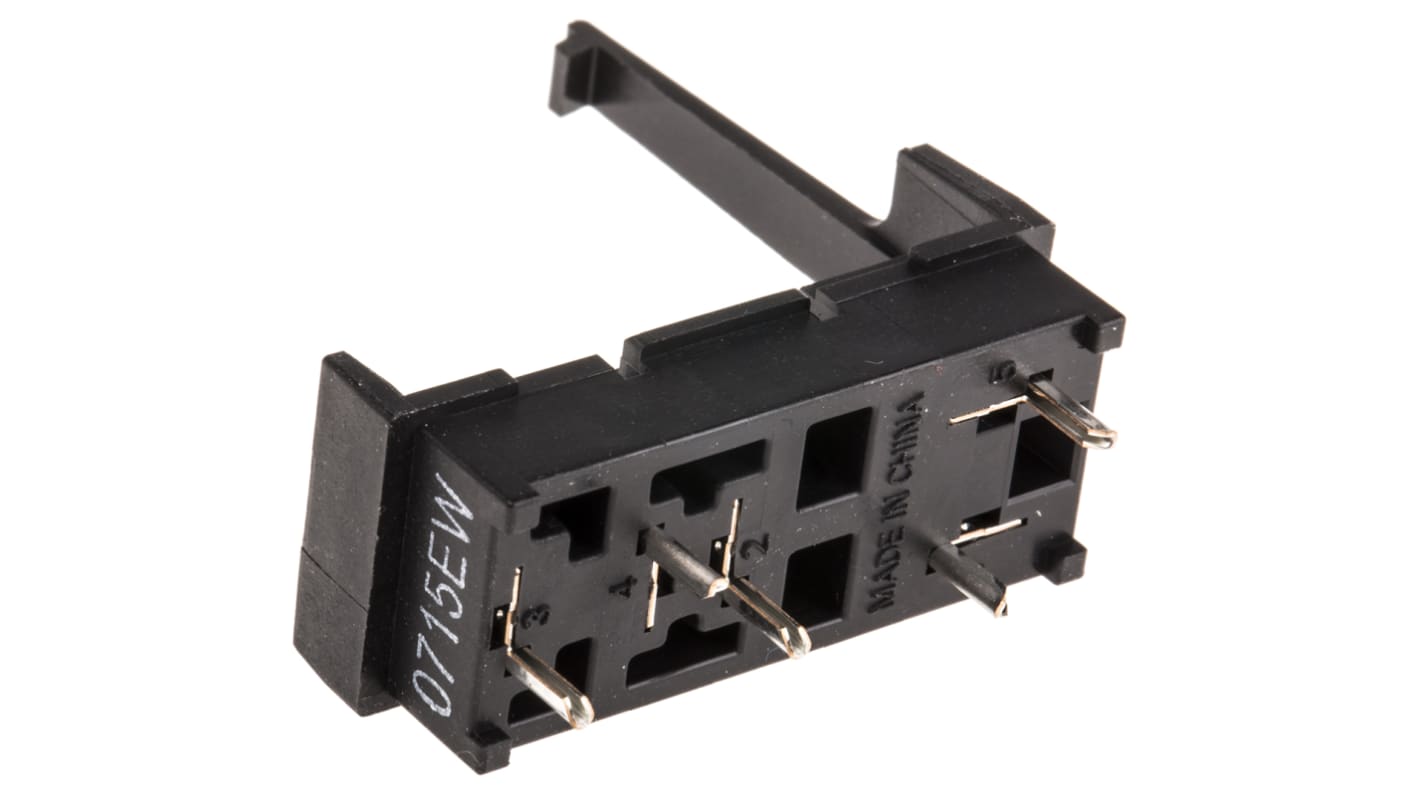 Omron 5 Pin 250V ac PCB Mount Relay Socket, for use with 1 Pole G2R Series