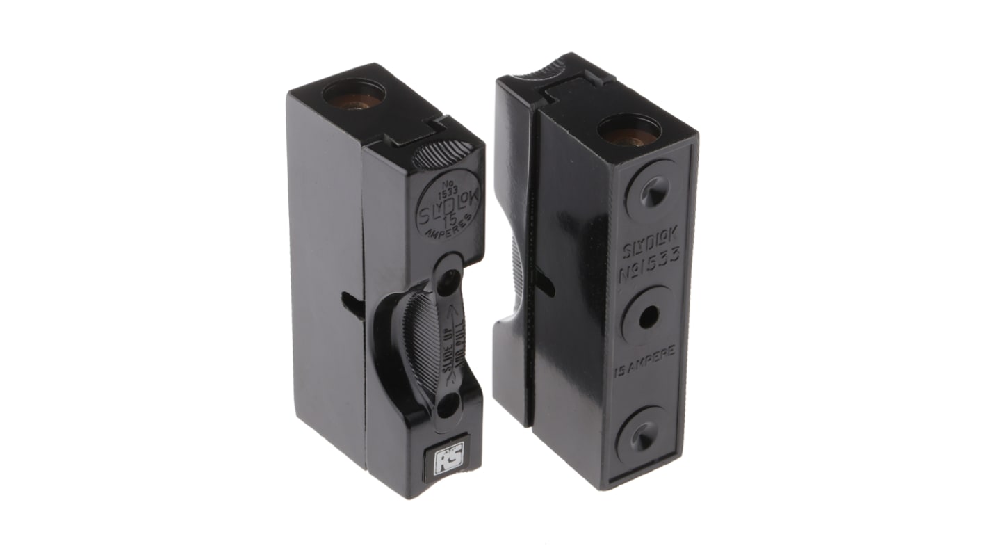 RS PRO 15A Rail Mount Fuse Holder, 250V ac