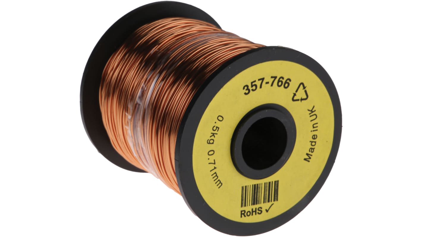 RS PRO Egymagos vörösréz huzal 21 AWG, hossz: 120m, külső Ø: 0.78mm, telj. szabványok: BASEC