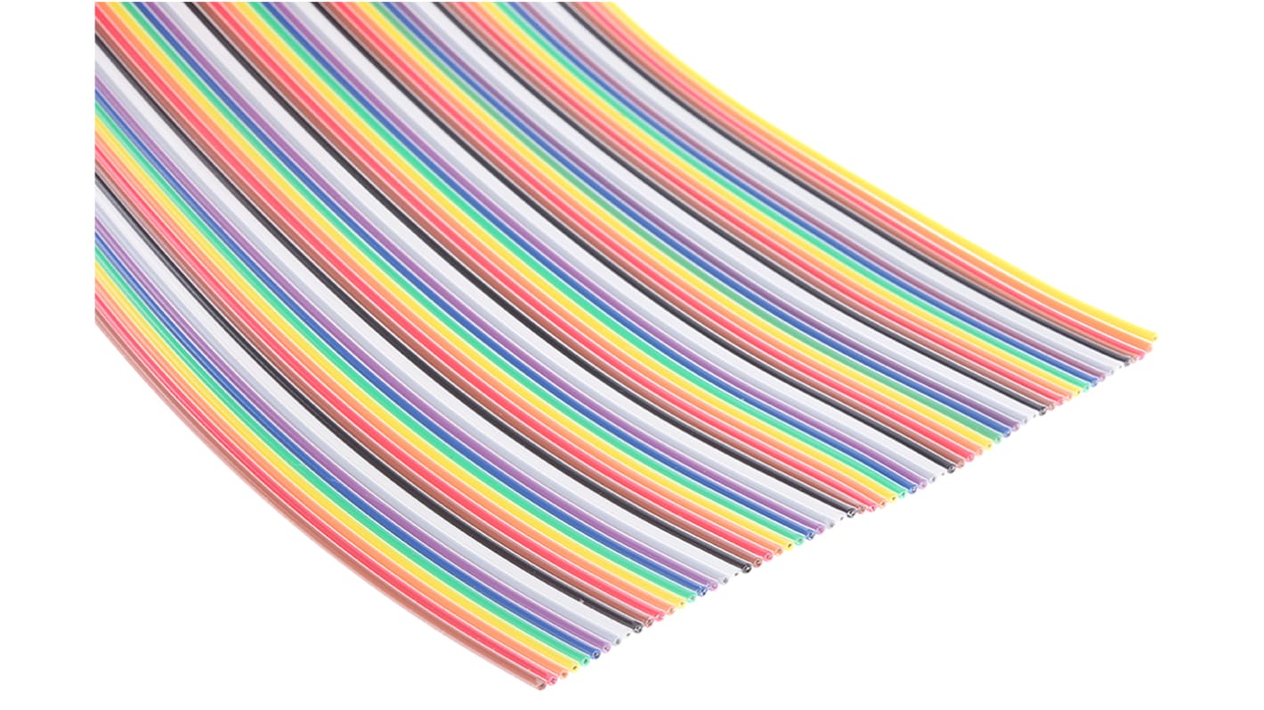 RS PRO Ribbon Cable, 64-Way, 1.27mm Pitch