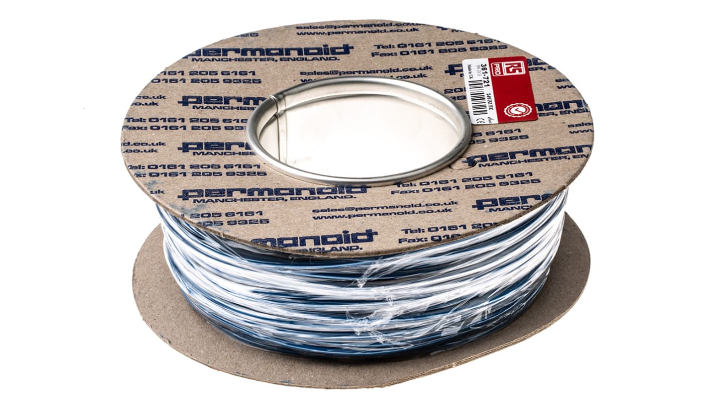 Fils de câblage RS PRO, 1 mm², Bleu, 17 AWG, 100m, 500 V