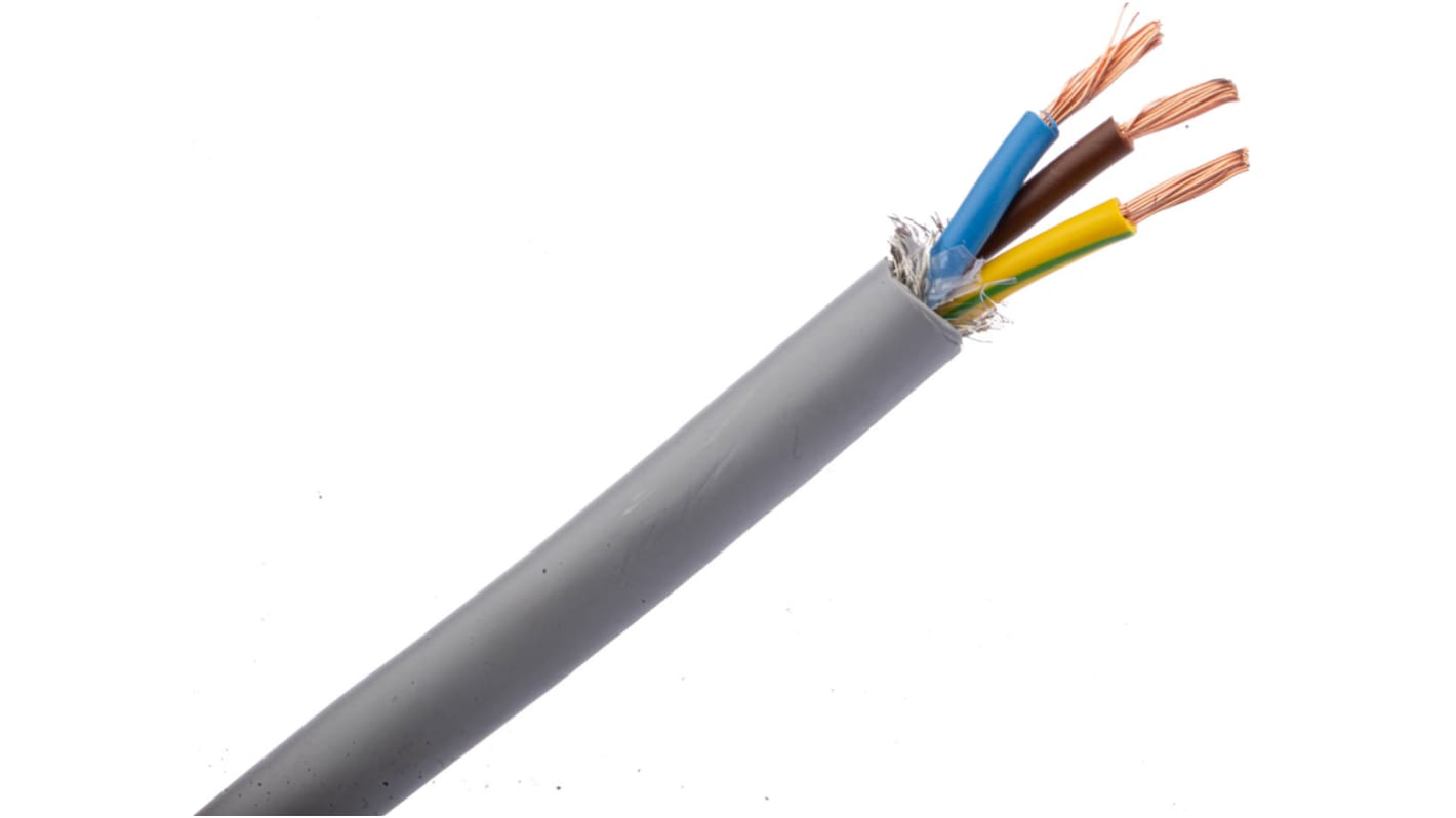 Cable de Control CY apantallado Belden Belden CY de 3 núcleos, 1,5 mm², Ø ext. 8.06mm, long. 50m, 300/500 V, 16 A,