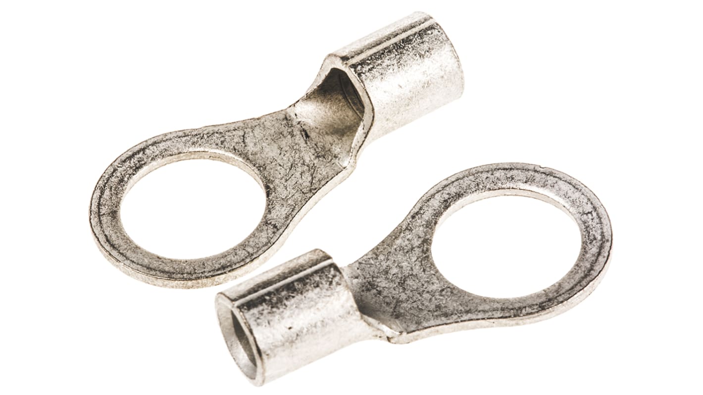 TE Connectivity, SOLISTRAND Uninsulated Ring Terminal, M10 Stud Size, 6.6mm² to 10.5mm² Wire Size