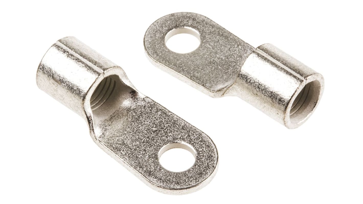 TE Connectivity, SOLISTRAND Uninsulated Ring Terminal, M5 Stud Size, 10.5mm² to 16.8mm² Wire Size