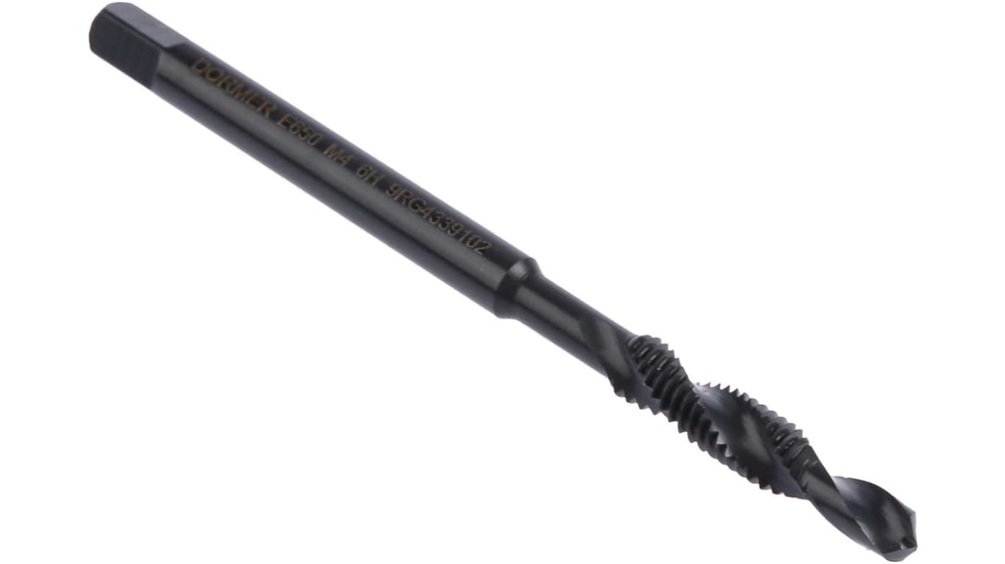 E650 M4 Dormer Threading Tap, M4 Thread, 0.7mm Pitch, Metric Standard