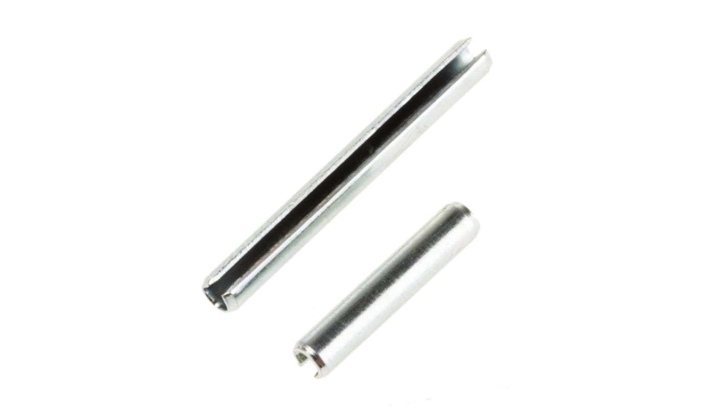 Spændstift, Spændstift med slids, Stål, Galvaniseret, Diameter: 2mm