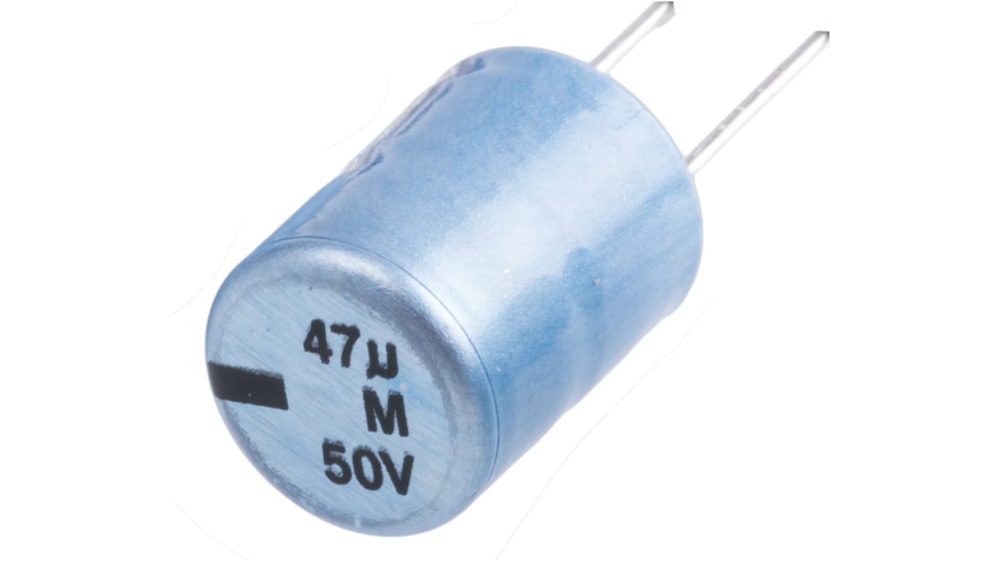 Vishay 47μF Aluminium Electrolytic Capacitor 50V dc, Radial, Through Hole - MAL201331479E3