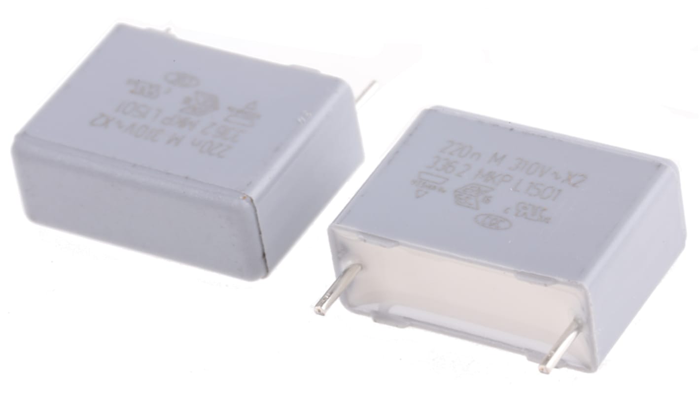 Vishay MKP 336 Polypropylene Film Capacitor, 310 V ac, 630 V dc, ±20%, 220nF, Through Hole