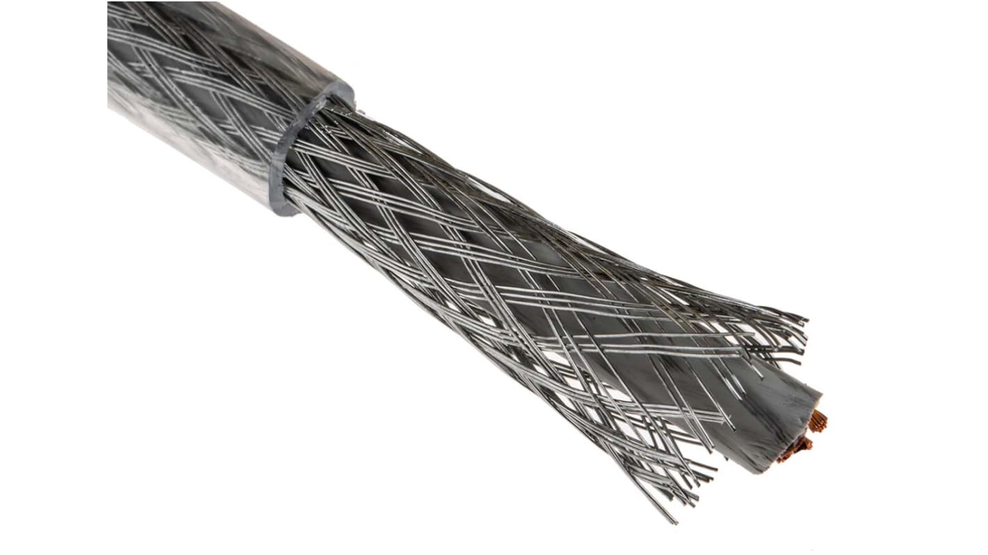 Câble de commande Blindé Belden 300/500 V, 3 x 1 mm², 17 AWG, gaine Chlorure de polyvinyle PVC Transparent, 50m
