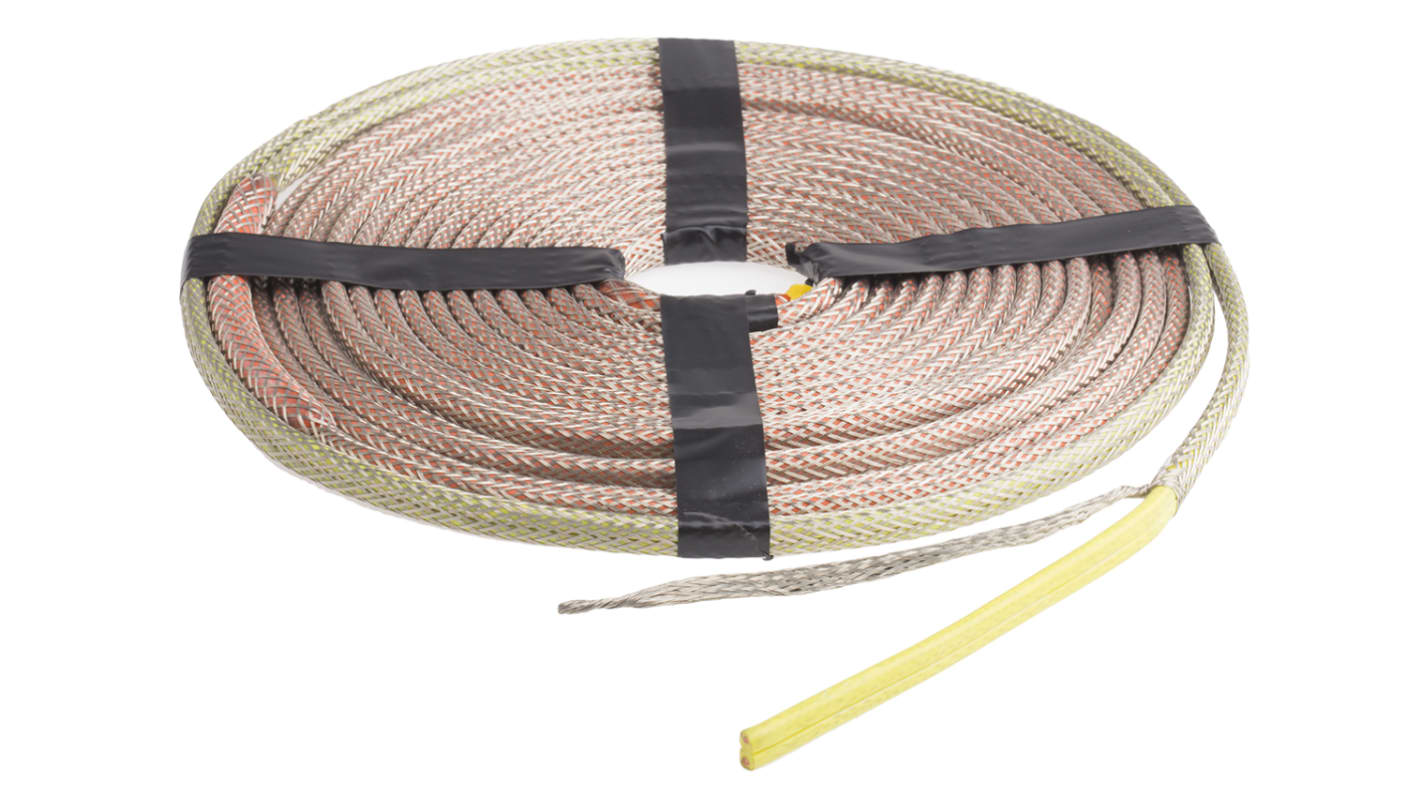 Cable calefactor RS PRO de potencia constante, circuito paralelo, 6m, 10W/m, temp. -70 → +200 °C.