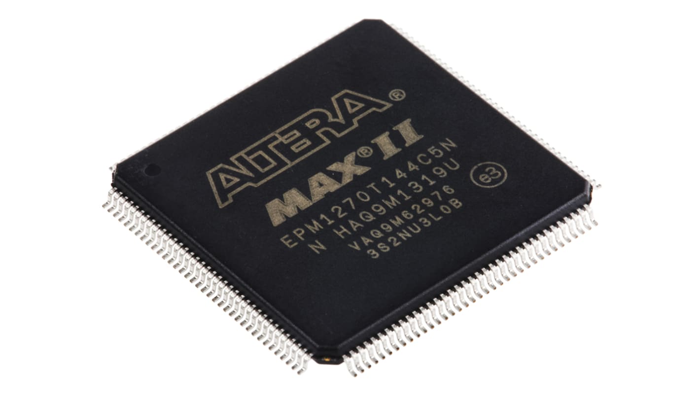 Altera EPM1270T144C5N, CPLD MAX II Flash 980 Cells, 116 I/O, 127 Labs, ISP, 144-Pin TQFP