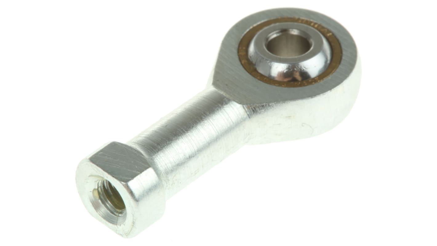 RS PRO Stempelstangsleje, Tilslutning: M4 x 0.7 fatning, Stål, boring: 4mm, L: 31mm, gevindstandard: Metrisk, Fatning