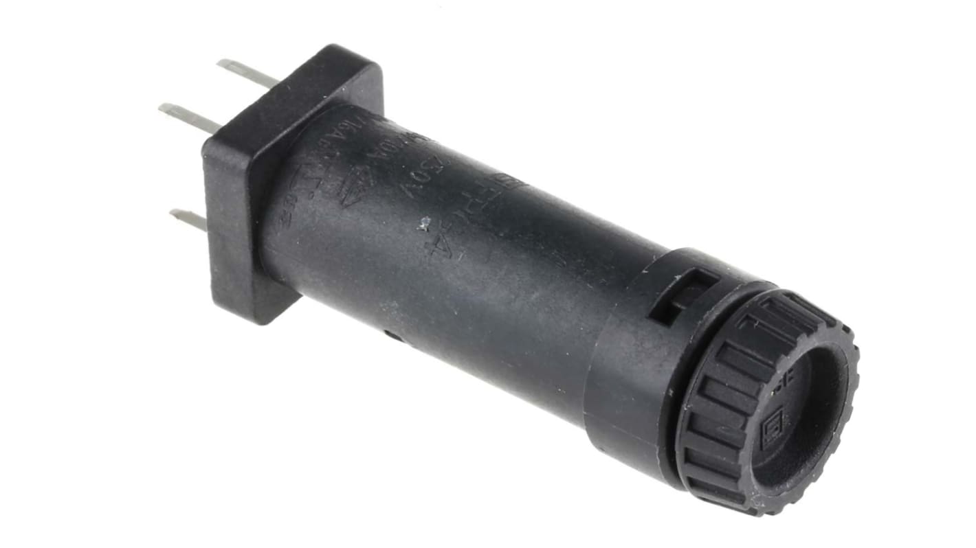 Schurter NYÁK-ba szerelhető biztosítéktartó 10A Nem for 5 x 20mm Fuse 250V ac