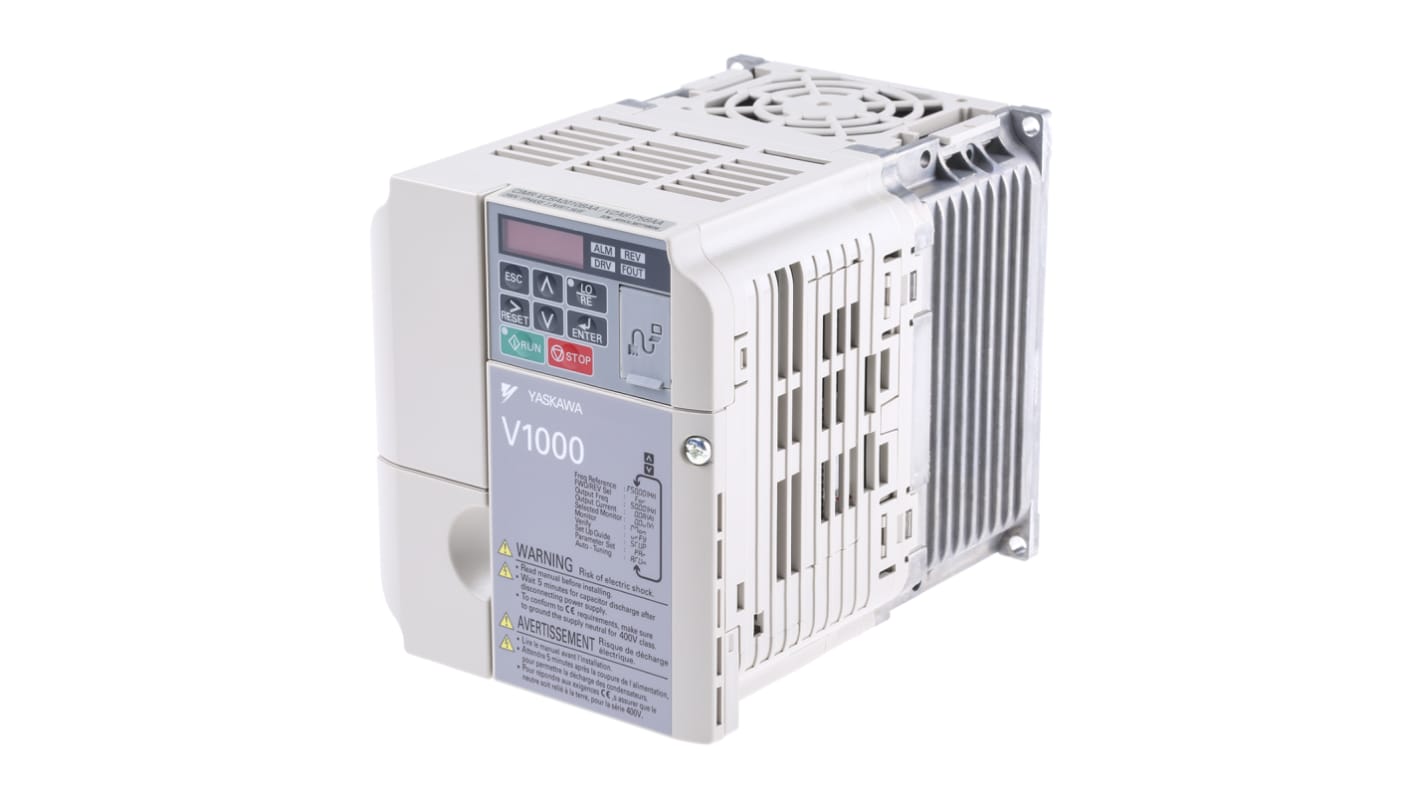 Variador de frecuencia Omron serie V1000, 2,2 kW, 230 V ac, 1 fase, 9,6 A, 0.1 → 400Hz, IP20, Profibus