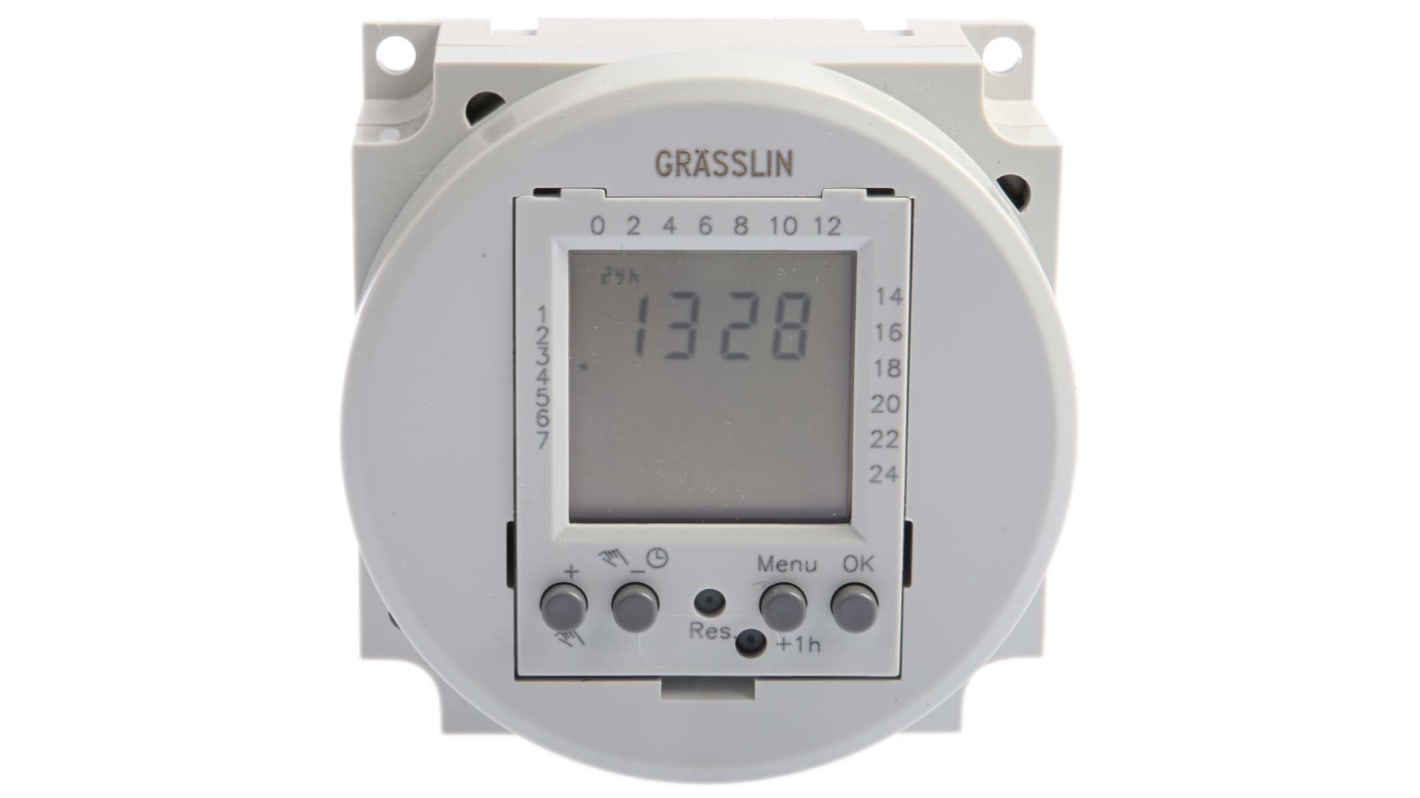 Grässlin Időkapcsoló 03.58.0017.1, 230 V ac, 1 csatornás