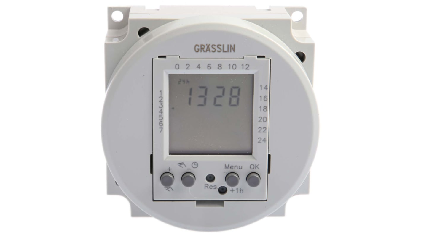 03.58.0017.1 Grasslin Digital Time Switch 230 V ac, 1Channel RS