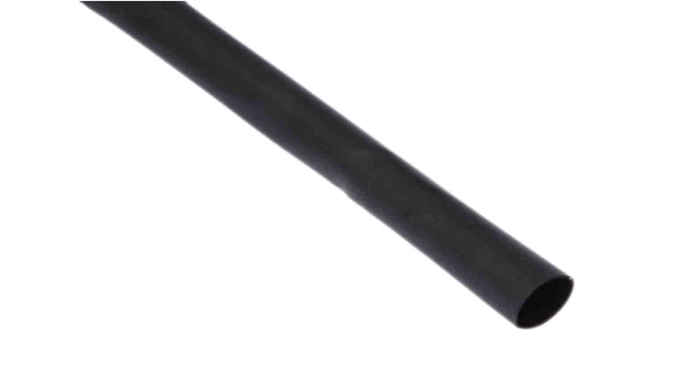 Tubo termorretráctil RS PRO de Poliolefina Negro, contracción 2:1, Ø 6.4mm, long. 15m