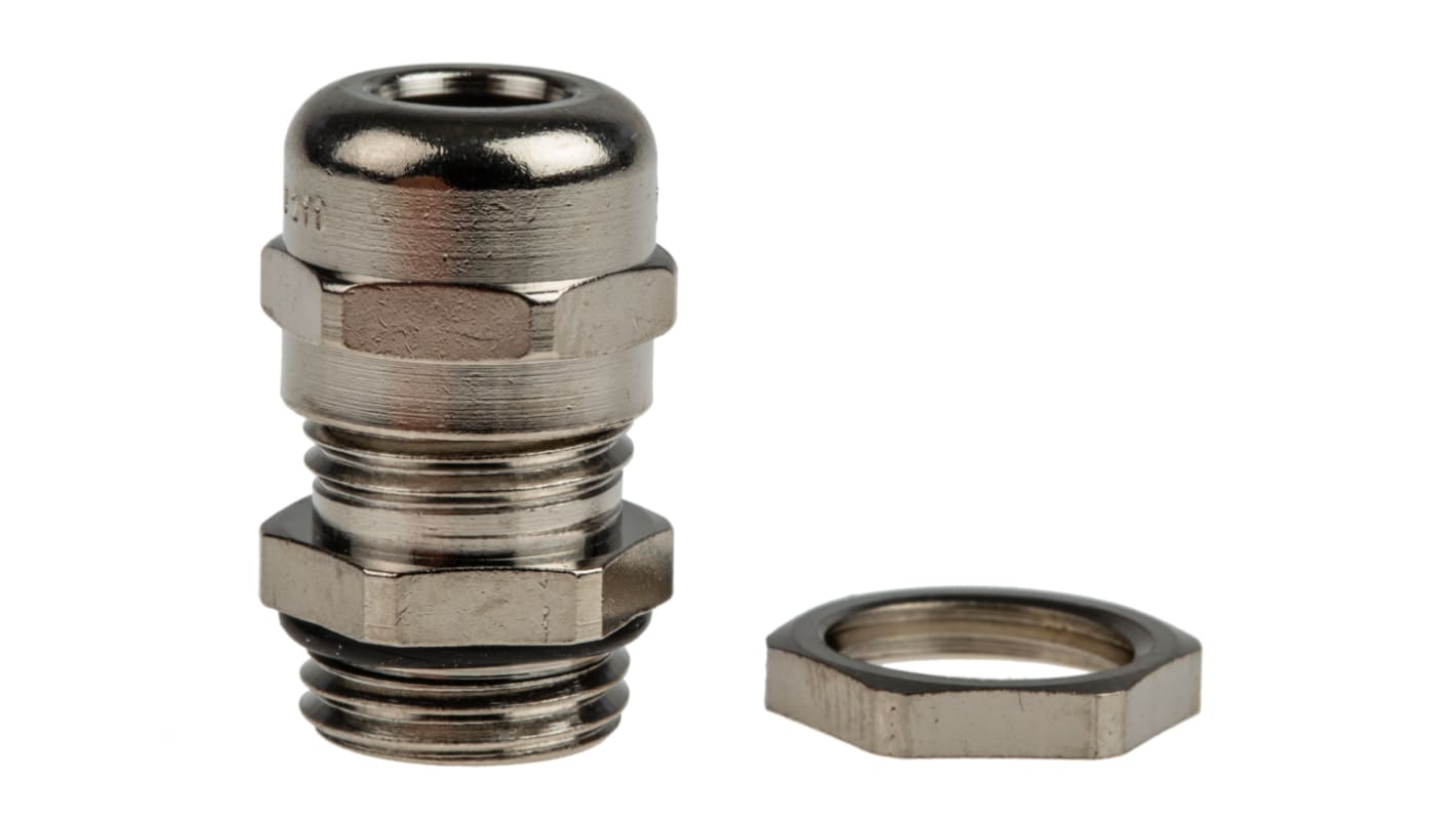 Lapp SKINTOP Series Metallic Nickel Plated Brass Cable Gland, PG7 Thread, 2mm Min, 6.5mm Max, IP68