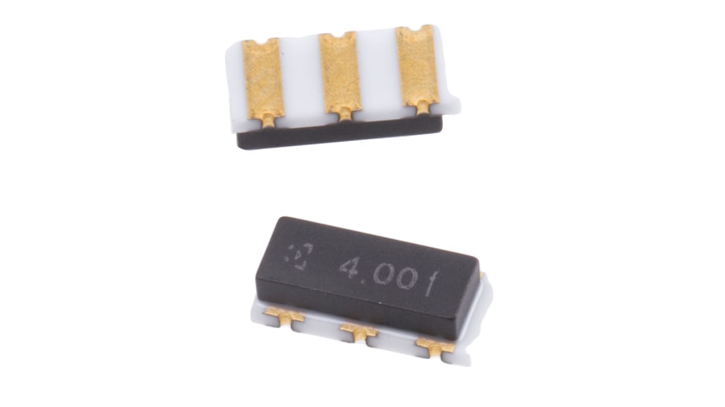 Résonateur céramique, 4MHz, PBRC4.00HR50X000, 39pF, SMD, 7.4 x 3.4 x 2mm, 3 broches