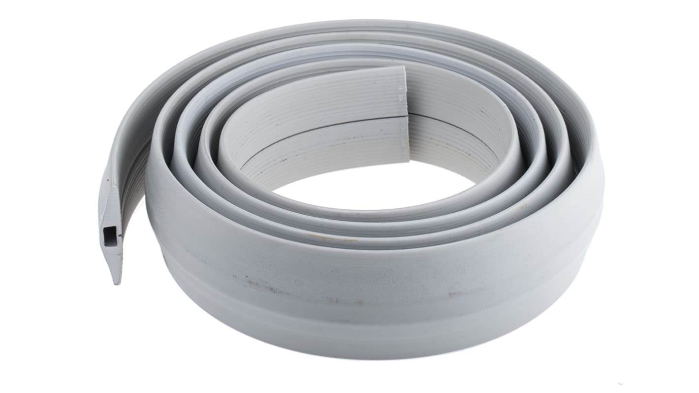 Vulcascot 3m Grey Cable Cover, 14 x 8mm Inside dia.