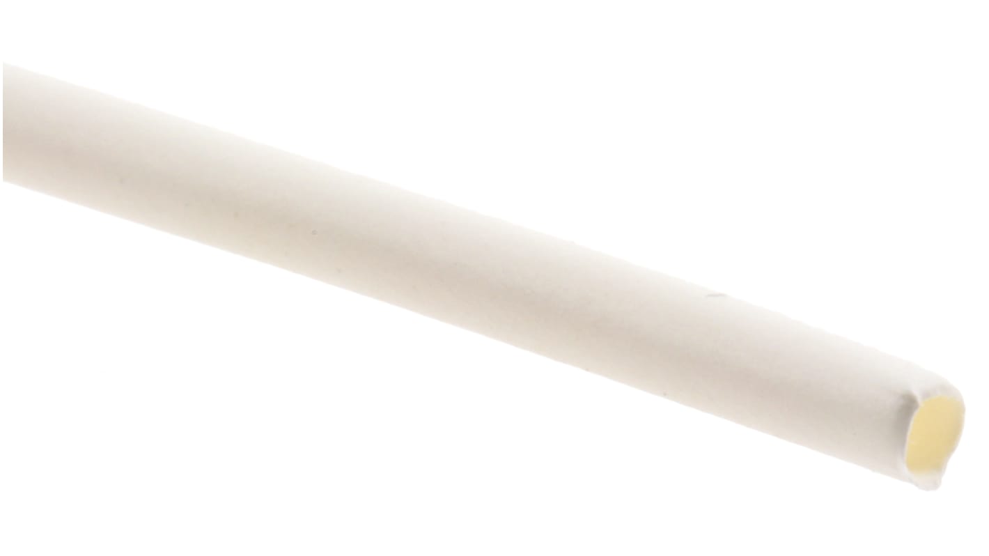 Gaine thermorétractable RS PRO, Dia. 1.6mm Blanc rétreint 2:1, 1.2m