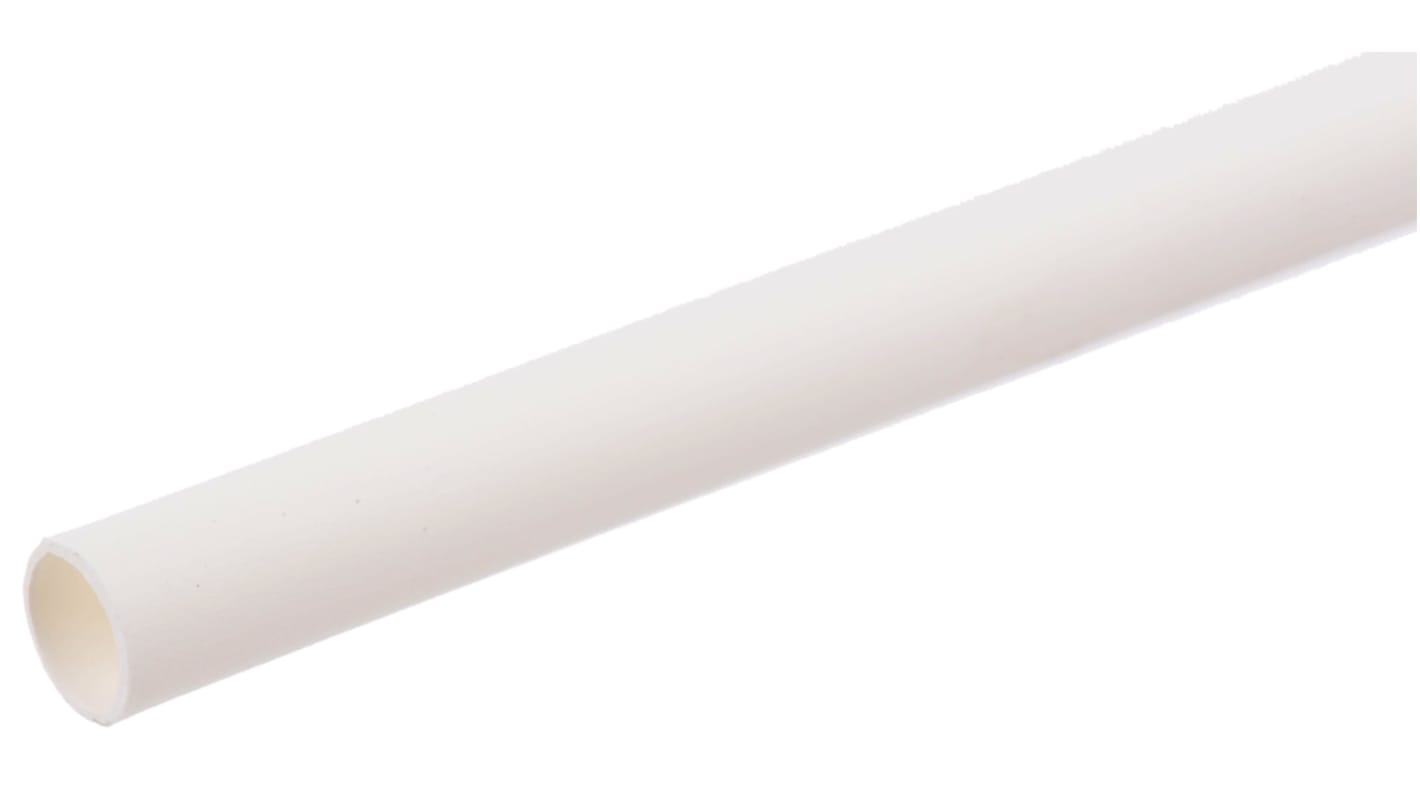 RS PRO Heat Shrink Tubing, White 2.4mm Sleeve Dia. x 1.2m Length 2:1 Ratio