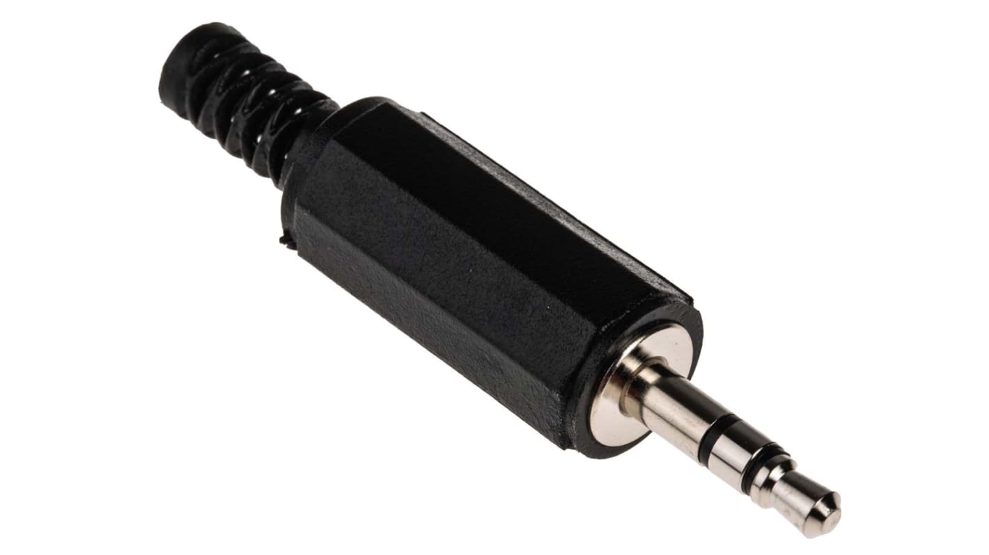 RS PRO, Lige 3.5 mm Jack-konnektor, Stereo, Han, Kabelmontering