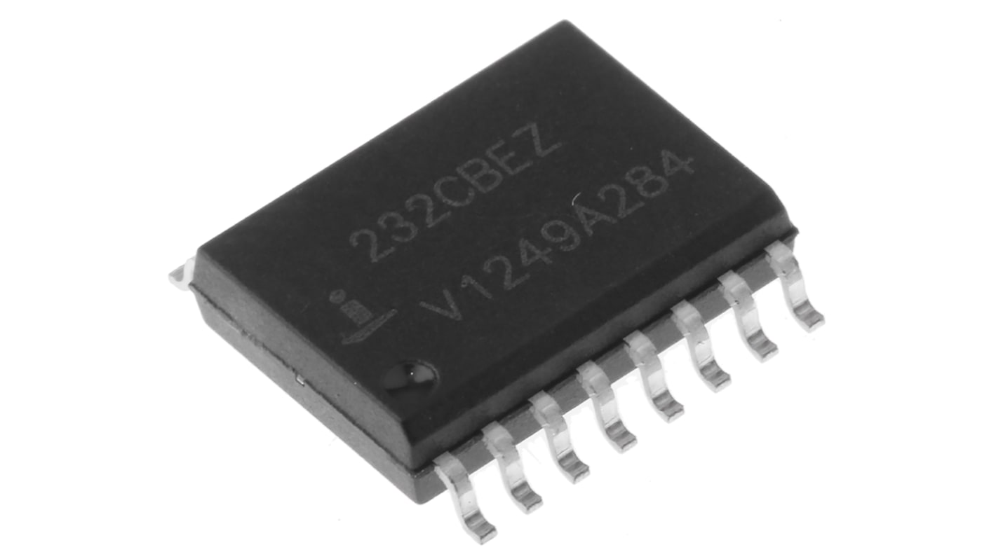 Renesas Electronics ライントランシーバ表面実装, 16-Pin, ICL232CBEZ