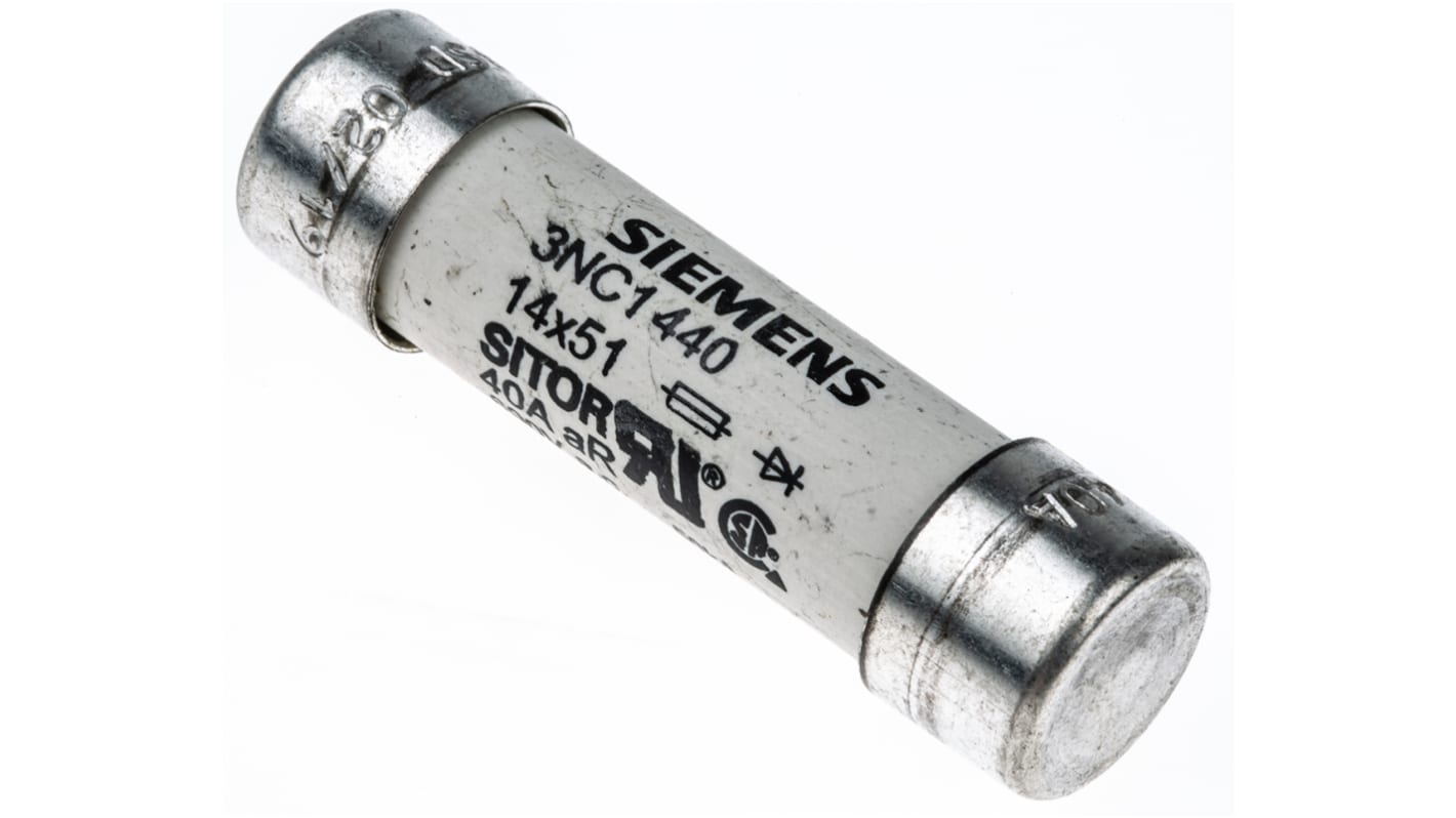 Siemens Üvegbiztosíték 40A 14 x 51mm 690V ac